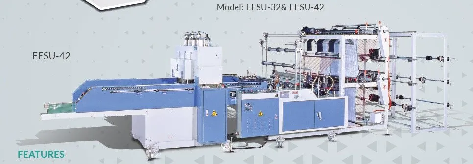 EESU — Double layer six-line bottom sealing machine with auto punch